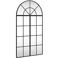 Shumee Nástěnné zrcadlo černé 60 × 110 cm oblouk železo - Mirror
