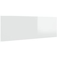 Shumee Nástěnné čelo postele - lesklé bílé, 240 × 1,5 × 80 cm, kompozitní dřevo - Headboard