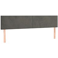 Shumee Čelo postele 2 ks - tmavě šedé, 90 × 5 × 78/88 cm, samet - Headboard