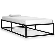 Shumee Bed frame - black, metal, 90 × 200 cm - Bed