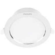 Signify Commercial Diamond LED ceiling luminaire round 1 × 3.5 W, 315 lm, 4000 K, IP20, 9.5cm, white - Spot Lighting
