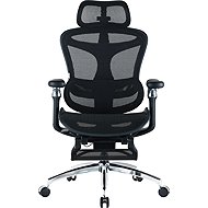SIHOO DORO C300 Mesh Schwarz mit Fußstütze - Bürostuhl
