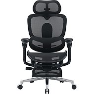 SIHOO C500 V2 Ultra black with footrest - Office Chair