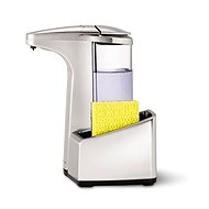 Simplehuman 384ml non-contact dispenser, matt nickel + sponge holder - Soap Dispenser