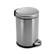 Simplehuman Pedal Bin 4.5l, round, matte steel, FPP - Rubbish Bin