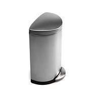 Simplehuman Half-round pedal basket 40l, matt steel, FPP - Rubbish Bin