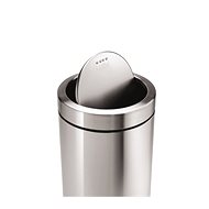 Simplehuman 55l garbage can, swing cover, matt steel - Rubbish Bin