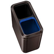 Simplehuman Slim Open Recycler 10/10l, Dark Bronze - Rubbish Bin