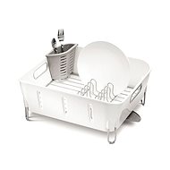 Simplehuman Compact dish rack, white plastic - Draining Board