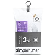 Simplehuman bags do koše typ D, 20l, 3 x balení po 20 ks (60 bags) - Bin Bags