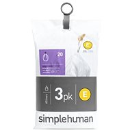 Simplehuman type E, 20l, 3x pack of 20(60 bags) - Bin Bags