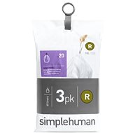 Simplehuman custom fit liners code R, 10l, 3 refill packs (60 liners) - Bin Bags