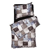 SCANquilt bed linen KLASIK DESIGN jeans brown - Bed Linen