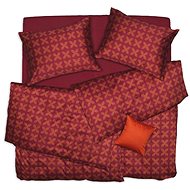 SCANquilt bed linen SATEN flower brick-orange - Bed Linen