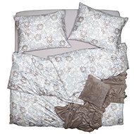 SCANquilt bed linen JERSEY maroko white beige-gray - Bed Linen