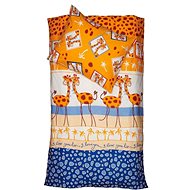 SCANquilt bed linen KLASIK giraffes orange-blue - Bed Linen