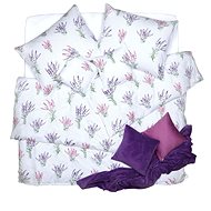 SCANquilt bed linen KLASIK lavender white-purple - Bed Linen