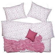 SCANquilt bed linen KREP flowers white-pink - Bed Linen