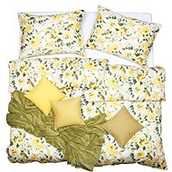 SCANquilt bed linen SATEN PLUS rosalie yellow-green - Bed Linen