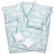 SCANquilt bed linen KLASIK DESIGN pullover polar bears turquoise-white - Bed Linen