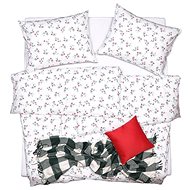 SCANquilt bed linen KLASIK verbena white-red-green - Bed Linen