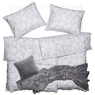 SCANquilt bed linen KLASIK cashmere white-gray - Bed Linen
