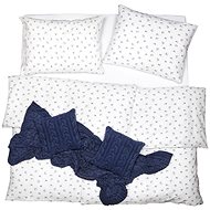 SCANquilt bed linen KLASIK swallows white-gray - Bed Linen