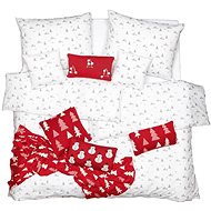 SCANquilt bed linen KLASIK trees white and grey - Bed Linen