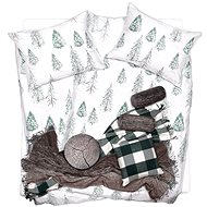 SCANquilt bedding SATIN PLUS woods white-green - Bed Linen