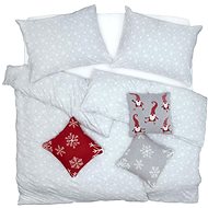 SCANquilt bedding JERSEY flakes grey and white - Bed Linen