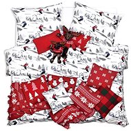 SCANquilt bed linen KLASIK SOFT ski boarding white and grey - Bed Linen