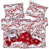 SCANquilt bed linen SATÉN DESIGN lapland red and white - Bed Linen