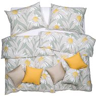 SCANquilt bed linen KLASIK DESIGN margareta khaki beige 140 × 200/70 × 90 cm - Bed Linen
