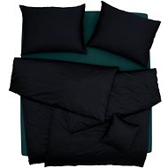 SCANquilt bed linen EXCLUSIVE TENCEL PLUS black 140 × 200/70 × 90 cm - Bed Linen