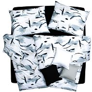 SCANquilt bed linen SATÉN TENCEL DESIGN japan white and black 140 × 200/70 × 90 cm - Bed Linen