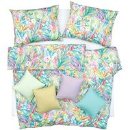 SCANquilt bed linen SATÉN DESIGN tropicana colourful 140 × 200/70 × 90 cm - Bed Linen