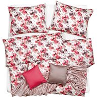 SCANquilt bed linen SATÉN DESIGN grand poppy red powder 140 × 200/70 × 90 cm - Bed Linen