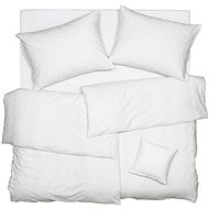 SCANquilt bed linen KLASIK fragments white-grey 140 × 220/70 × 90 cm - Bed Linen
