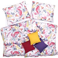 SCANquilt bedding ART JERSEY olymp red-violet 140 × 200/70 × 90 cm - Bed Linen