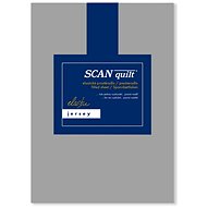 SCANquilt sheet JERSEY ELASTIC LYCRA medium grey 90 × 200 cm - Bedsheet