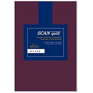 SCANquilt sheet JERSEY ELASTIC LYCRA aubergine 200 × 220 cm - Bedsheet