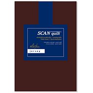 SCANquilt sheet JERSEY ELASTIC LYCRA dark brown 180 × 200 cm - Bedsheet