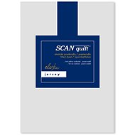 SCANquilt sheet JERSEY ELASTIC LYCRA light grey 160 × 200 cm - Bedsheet