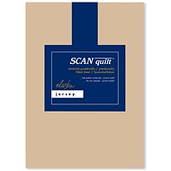SCANquilt sheet JERSEY ELASTIC LYCRA walnut 160 × 200 cm - Bedsheet