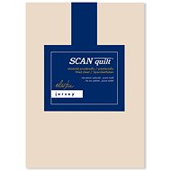 SCANquilt sheet JERSEY ELASTIC LYCRA beige 160 × 200 cm - Bedsheet