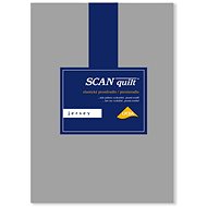 SCANquilt prostěradlo JERSEY LYCRA stř. šedá 90x200 cm - Prostěradlo