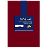 SCANquilt sheet JERSEY LYCRA burgundy 90x200 cm - Bedsheet