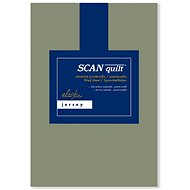 SCANquilt sheet JERSEY ELASTIC LYCRA khaki 180 × 200 cm - Bedsheet