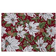 SCANquilt tablecloth MOTIV poinsettia red and white - Placemat