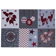 SCANquilt placemat MOTIV winter patch grey red - Placemat